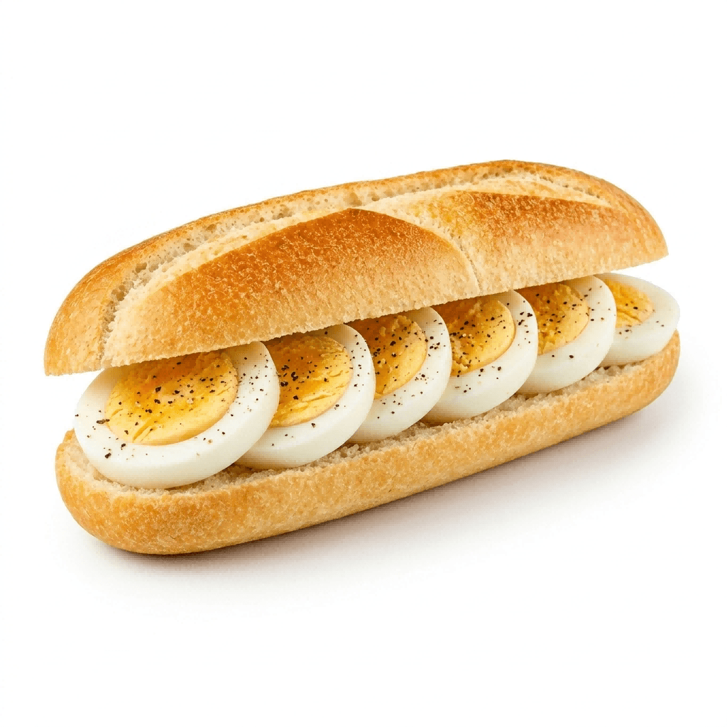 Gekookt ei met mayonaise