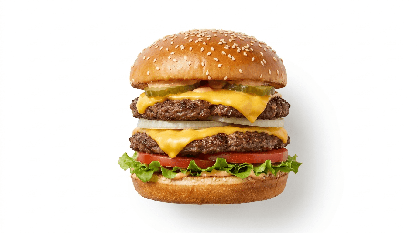 Thuus dubbele burger 