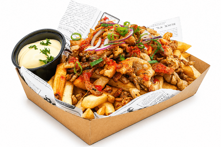 Patat Pollo (pittig)